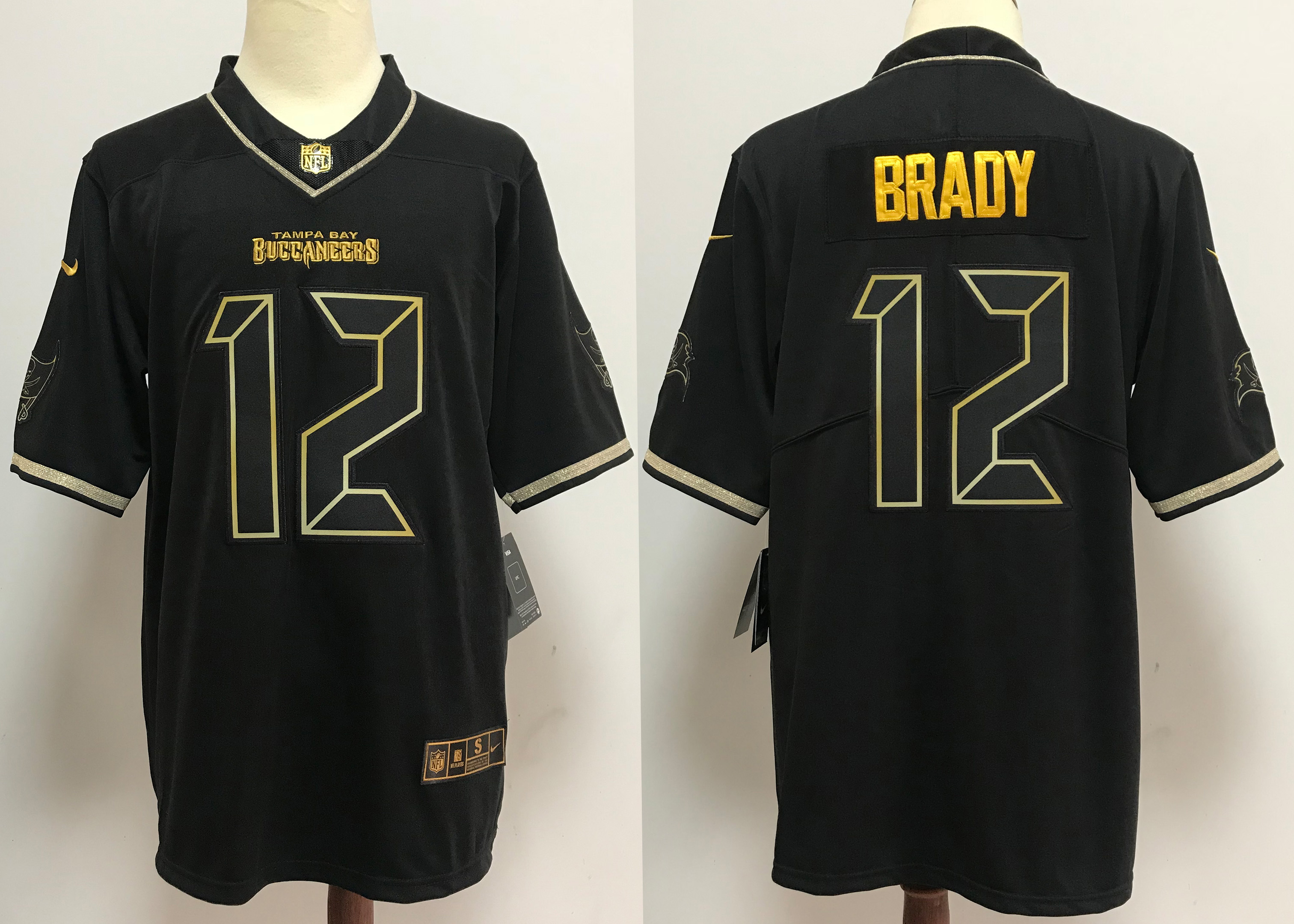 Men Tampa Bay Buccaneers #12 Brady black New Nike Limited NFL Jerseys->new orleans saints->NFL Jersey